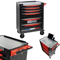 Servante d'atelier 6 tiroirs fabriquée en France
Plateau galvanisé esthétique, résistant à la corrosion et facile d'entretien
Fente pour tablette et téléphone intégrée au plateau
Panneau perforé normalisé sur la face latérale gauche
4 roues robustes Ø 125 mm dont 2 directionnelles avec frein
Système de fermeture centralisée par serrure latérale
Poignée de transport avec bonne prise en main
Dimensions utiles des tiroirs :
3 x H.75 x L.580 x P.400 mm
3 x H.150 x L.580 x P.400 mm
Charge maximale (kg) : 450 kg
Charge maximale par tiroir :40 kg
Code EAN : 3663389001241
Hauteur en mm : 980,0 mm
Longueur totale L en mm : 830,0 mm
Nombre de tiroirs : 6
Profondeur en mm : 450,0 mm
Poids : 49,40 kg