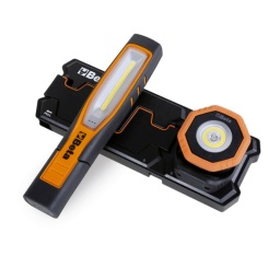 Pack comprenant 2 lampes : 1 lampe 1838SW, 1 lampe 1838POCKET base de recharge par induction 1839BRW
Pack comprenant :
- 1 Lampe d'inspection LED articulée rechargeable 1838SW sans fil rechargeable
- 1 Lampe de poche LED articulée 1838POCKET sans fil, rechargeable, orientable, et à double faisceau lumineux
- 1 base de recharge par induction 1839BRW
Caractéristiques techniques de la lampe d'inspection LED articulée 1838SW sans fil rechargeable :
Double émission lumineuse : avant : LED COB, 3 intensités lumineuses : 250 - 500 -1000 lumens spot (tête) : LED SMD, 200 lumens
Batterie rechargeable : 3,6 V 3,350 mAh Li-ion
2 modes de charge possibles : par base induction 1839BRW ou par alimentation USB-C
Temps de charge : 6,5 h avec base induction - 4,5 h avec alimentation USB-C
Autonomie de la batterie : avant : 2 à 8 heures - spot : 7 heures
Indicateur de niveau de batterie à 3 LED
Base orientable à 180°
Corps en caoutchouc antidérapant
Double crochet orientable
3 aimants sur l'arrière
1 aimant sur la base
IP65
IK07
Câble USB-C inclus
Caractéristiques techniques de la lampe LED articulée de poche 1838POCKET sans fil rechargeable :
Double émission de lumière : principale : LED COB, 3 intensités lumineuses : 160 - 400 - 800 lumens - spot : LED SMD, 250 lumens
Angle d’éclairage : principale : 160° - spot : 18°
Batterie rechargeable : 3,7 V 2600 mAh Li-ion
2 modes de charge possibles : par base induction 1839BRW ou par alimentation USB-C
Temps de charge : 4,5 h avec base induction - 4 h avec alimentation USB-C
Autonomie de la batterie : principale : 3 à 9 heures, spot : 4,5 h
Indicateur de niveau de batterie à 3 LED
Orientable à 210°
Corps en caoutchouc antidérapant
Base magnétique
1 aimant sur la base
IP65
IK07
Câble USB-C inclus
Caractéristiques de la base par induction 1839BRW :
Deux emplacement magnétique pour recharge, permettant une utilisation simultanée
Support amovible pour la charge sans fil du téléphone portable
Indicateur détat de charge LED
Puissance absorbée max. 10 W x 2
Entrée : CA 100-240 V 50/60 Hz
Sortie : CC 12 V 1,5 ADC 9 V 2 ADC 5 V 3 A
Câble USB-C QC3.0 (chargeur rapide)
Chargeur de batterie USB-C QC3.0 (chargeur rapide)
Fixation murale : 3 aimants puissants à l'arrière et 2 trous de fixation par vis
IP20
IK07