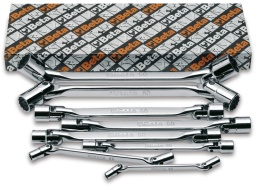 Jeu de 8 clés à douilles articulées (art. 80)
6x7-8x9-10x11-12x13-14x15
16x17-18x19-20x22 mm