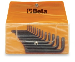 Jeu de 13 clés mâles coudées pour
vis Torx® (art. 97TX) en trousse
T6-T7-T8-T9-T10-T15-T20
T25-T27-T30-T40-T45-T50