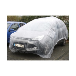 Protection pour carrosserie
- pour proteger la carrosserie contre la pluie
- pour les travaux de peinture a l'intérieur
- bande élastique
- matière plastique ldpe