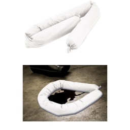 Le Laser 9221 est un boudin absorbant, à savoir un tube flexible qui peut être utilisé autour des déversements d'hydrocarbures afin d'absorber et d'empêcher la propagation.
Également idéal pour mouler le fond des machines qui fuient et empêcher les liquides de s'échapper sur les zones piétonnes.
Rouleau absorbant les hydrocarbures, conçu pour former une barrière et contrôler les déversements de carburant, d'huile, de machines, etc. afin d'éviter qu'ils ne se propagent.
Dimensions : 1200 mm de long ; 76 mm de diamètre.
REMARQUE : Capacité d'absorption d'environ 6,4 litres par pièce.
Les boudins contaminés doivent être éliminés conformément aux réglementations locales.
Un kit de déversement à usage général est également disponible, voir la référence Laser n° 9222.