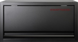 KRAFTWERK MOBILIO BLACK Armoire supérieure avec porte et amortisseur à gaz – Votre espace de rangement intelligent pour l'atelier
Un espace de travail bien organisé est essentiel dans tout atelier.
Avec l'armoire supérieure KRAFTWERK MOBILIO avec porte et amortisseur à gaz, vous avez la solution parfaite pour ranger vos outils en toute sécurité et de manière compacte.
L'armoire fonctionnelle impressionne par ses détails bien pensés, sa finition de haute qualité et son apparence moderne qui brille dans chaque atelier.
Espace de rangement pratique pour votre atelier
Cette armoire supérieure vous offre un espace de rangement supplémentaire sans que vous ayez à sacrifier un précieux espace au sol.
Grâce à la porte intégrée et à l'amortisseur à gaz pratique, l'armoire s'ouvre particulièrement facilement.
Que ce soit des clés à molette, des petites pièces ou des pièces de rechange - avec l'armoire supérieure KRAFTWERK MOBILIO, tout est à portée de main et bien protégé.
Montage flexible - sur le mur ou sur un mur perforé
L'armoire supérieure KRAFTWERK MOBILIO peut être montée de manière flexible sur votre mur perforé ou directement sur le mur.
Les vis pour le montage sur mur perforé sont incluses.
Ainsi, elle s'adapte à vos besoins individuels et peut être installée exactement là où vous en avez le plus besoin.
Durable et prête à l'emploi
Le meilleur : l'armoire supérieure vous est livrée entièrement montée. Cela signifie que vous pouvez l'installer et l'utiliser immédiatement - sans assemblage fastidieux.
Avec son corps robuste entièrement noir, elle s'intègre parfaitement dans tout atelier moderne et apporte style et ordre à votre espace de travail.
Dimensions parfaites pour une utilisation optimale de l'espace
Avec une largeur de 680 mm, une hauteur de 350 mm et une profondeur de 281 mm, l'armoire offre suffisamment d'espace pour vos outils et matériaux de travail sans prendre trop de place.
Ainsi, vous utilisez vos surfaces murales de manière optimale.