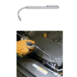 Doigt magnétique télescopique à tête flexible
Grâce au diamètre de la tête de seulement 5 mm, il est possible de travailler dans des espaces restreints pour récupérer de petites pièces.
De plus, la conception télescopique permet d'étendre l'aimant jusqu'à 570 mm pour atteindre les endroits les plus difficiles