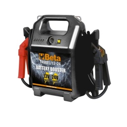 Booster de démarrage portable 12/24V
Les boosters de démarrage BETA EL sont la combinaison parfaite entre qualité exceptionnelle, rentabilité inégalée et puissance remarquable.
Son design simple, son châssis ultra robuste et sa batterie de qualité en font l'outil idéal, pour les professionnels.
Données techniques :
Courant de décollage : 3600 A 12 V - 1800 A 24 V
Capacité de la batterie : 2x 22 Ah
Longueur du câble : 2 m
Poids : 18,5 kg
