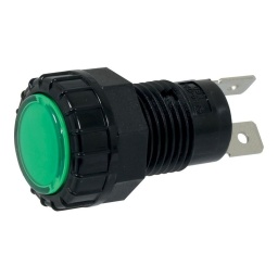 Diamètre 17,2mm
2 bornes
Connexion à vis
LED verte