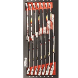 Composition : 14 outils
-14 clés mixtes coudées à cliquet (8 a 24mm