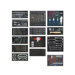 Composition de 207 outils ks tools en 14 modules.
dont un module spécifique au montage des roues !!!
- arretez de perdre vos outils !!! passez au modules mousses
- composition de 14 modules (7 tiroirs)
pour decouvrir la composition en detail telechargez la fiche technique