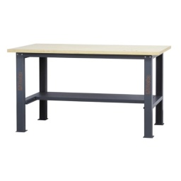 Etabli simple d'une longueur de 1,6m avec plan de travail en bois
Principales caractéristiques :
- Plan de travail (1600 x 750 mm), en bois contreplaqué stratifié d'une épaisseur de 38 mm
- Structure en acier avec 4 pieds
- Prédisposition pour l'installation d'un étau (1599F/150 ou 1599GI/150, vendus séparément)
- Demi-étagère inférieure de rangement, 1288x335 mm ; épaisseur : 40 mm
- Prévu pour la fixation au sol
- Capacité de charge statique : 1000 kg uniformément répartis
Les accessoires suivants pouvant y être associés :
- Panneau latéral perforé C58PFL
- Bord antichute, 1600 mm, C58BAC 1,6