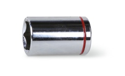 Douille 6 pans, carré femelle 1/2", colorée, chromée