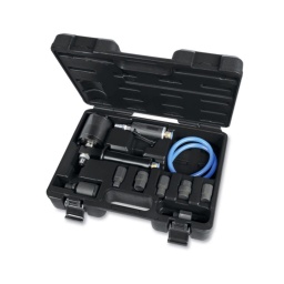 Extracteur pneumatique d'injecteur diesel
Découvrez notre extracteur d'injecteur diesel révolutionnaire !
Conçu pour retirer rapidement les injecteurs sans effort grâce aux raccords fournis, ils permettent de connecter facilement le vérin pneumatique au siège fileté de l'injecteur.
La commande à distance permet un fonctionnement en toute sécurité, tandis que le vérin délivrera une puissante force (jusqu'à 1 200 bpm), permettant ainsi d'extraire les injecteurs les plus grippés.
Caractéristiques:
- Contrôle des opérations à distance
- Poignée de positionnement pratique
- Filetage de connexion M18X1,5
- Course de la masse à inertie coulissate : 35 mm
- Vitesse de la masse à inertie coulissante : 1200 bpm
Connecteurs inclus dans le kit :
- M14X1,5 pour Delphi
- M17X1.0 pour Bosch
- M20X1.0 pour Denso
- M25X1.0 pour Siemens
- M27X1.0 pour Siemens