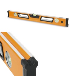 Niveaux en aluminium profilé avec base magnétique avec 3 fioles à bulles incassables
Caractéristiques :
-Base profilée en V
-Précision : 0,5 mm/m
-Complet avec fenêtre verticale de verticale