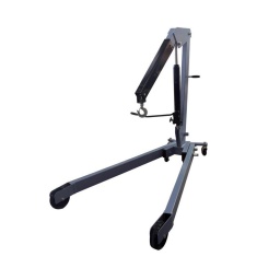 Grue d'atelier 2 tonnes mobile 3 position de fleche
- 2000 - 1700 - 1500kg
- long bras de 1290 a 1590mm - pompe double effet
- pompe rotative 360°
- descente type homm mort
- chassis rabaisse 150mm - roue nylon