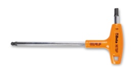 Clé mâle 6 pans coudée à tête sphérique et à poignée en T haute performance