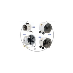 Ventilateurs extracteurs mobiles.
maniables. robustes et efficaces. les sovelor série " v " sont des groupes mobiles de ventilation pouvant fonctionner indifferemm nt en aspiration ou en refoulement.
d'utilisation simple. ils permettent de ventiler toutes sortes de locaux (souterrains. tunnels. chapiteaux. locaux industriels ou comm rciaux. chantiers. ateliers. bureaux...) ou d'en extraire l'air vicie (odeurs. poussieres. fumées. chaleur. humidite...) a l'exception des vapeurs inflameables. detonantes ou corrosives.
mobiles
compacts et très maniables. les ventilateurs extracteurs v se transportent aisement d'un lieu a l'autre.
portable (v300) ou mobiles sur roues (v600 et v603) ils s'utilisent a l'intérieur comm a l'extérieur et ne reclament qu'une alimentation électrique pour entrer en action.
suivant le positionnement choisi et le côté sur lequel est raccordee la gaine de soufflage. les série v fonctionnent soit en extracteur. soit en souffleur.
performants
delivrant des debits d'air importants. les v peuvent etre utilises en soufflage direct pour ventiler une zone. un poste de travail ou une machine... mais aussi en soufflage indirect avec raccordement sur une ou plusieurs gaines souples d'aspiration ou de soufflage (v300 : dia 300 mm - v600 et v603 : dia 600 mm .
ils conviennent parfaitement pour la ventilation ou l'extraction de l'air chaud. vicie ou poussiereux. dans les chapiteaux. les chantiers. les ateliers. les garages. les souterrains. les bâtiments industriels. comm rciaux ou agricoles...
surs
conformement aux normes en vigueur. les v sont equipes de tous les composants necessaires a leur utilisation en toute sécurité : carrosserie robuste en acier avec poignées. grilles sur l'aspiration et le refoulement . support moteur independant des grilles afin d'eviter les vibrations et de fausser la rotation en cas de choc...
les v600 et 603 sont de plus equipes d'un disjoncteur moteur avec commande en boitier encastre étanche.
très apprecie dans le millieu du sport automobile pour le refroidissement des moteurs apres un run en circuit . ou lors d'un arret au stand.
options :
gaine de soufflage souple standard diamètre 300 mm longueur 5 m pour v300. 2 gaines peuvent etre raccordees directement entre elles sans raccord ni manchon)
gaine de soufflage souple standard diamètre 300 mm longueur 12 m pour v300
gaine de soufflage souple standard diamètre 600 mm longueur 12 m pour v600 ou v603
manchon pour raccorder 2 gaines diamètre 600 entre elles (v600-v603)
collier de fixation pour gaines diamètre 600 mm (v600-v603)...