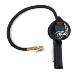 -corps enduit de caoutchouc antichoc
-levier de commande métallique
-pression de service: 0,5÷12 bar, 7÷174 psi
-4 unités de mesure, bar/psi/kpa/kgf
-écran LCD rétroéclairé
-résolution: 0.05 bar
-auto-mise hors tension après 1,5 minute
-longueur du tuyau: 58 cm
-Rotation du tuyau à 360°
-alimentation: 2 piles AAA
-Entrée d’air 1/4 »