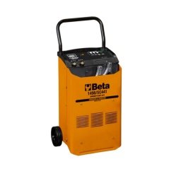 Chargeur / démarreur de batterie 12/24 V, sur roues
Les chargeurs de batterie et les démarreurs professionnels sur roues de BETA possèdent une poignée ergonomique et des roues robustes assurant une puissance élevée portable.
Equipé de sélecteurs de courant de charge lente/rapide, d'un ampèremètre intégré, de protections thermostatiques et de fusibles internes permettant d'avoir une sécurité maximale contre les courts-circuits et les inversions de polarité.
La fiabilité que vous recherchez, la simplicité dont vous rêvez.
Données techniques :
Alimentation (monophasée) : 230 V - 50/60 Hz
Puissance : 1080 W
Tension : 12/24 V
Courant maximal : 45 A
Courant de charge : 30 A
Courant max de suralimentation : 340 Acc
Courant de démarrage : 200 A
Capacité de charge : 375 Ah 15h
Positions de charge : 3 + boost