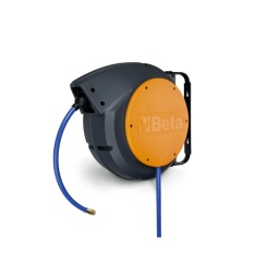 Enrouleur de tuyau automatique, corps en plastique antichoc, pour l’air ou l’eau
- Pression de service max. : 15 bar
- Tuyau en polyuréthane tressé
- Cadre en polypropylène
- Dispositif pour fixer automatiquement le tuyau à la longueur requise
- Le mécanisme du rack peut être désactivé pour garder le tuyau tiré
- Plage de température de fonctionnement: -5 °C / +50 °C
- Fourni avec un support pivotant à 180° et un support de connexion rapide supplémentaire