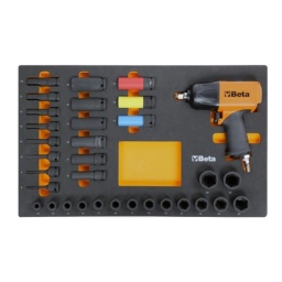 Composition :
1927P Clé à chocs réversible en matériau composite
720L 13-17-19-21-22-24 mm
720ME 5-6-8-10-12-14-17-19 mm
720 douilles à choc carré conducteur femelle 1/2” 10-12-13-14-15-16-17-18-19-21-22-24-27-30-32 mm