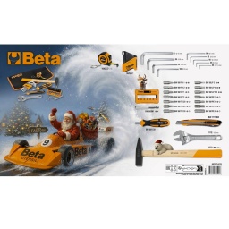 Calendrier de l'Avent 2025 Un jeu d'outils Beta en cadeau Le compte à rebours de Noël commence 24 cases à ouvrir pour composer votre kit Beta de 28 pièces, un must pour tous les amateurs de bricolage. 1 porte-embout magnétique avec poignée, 14 embouts, 1 porte-embout pour tournevis, jeu de 9 clés mâles 6 pans, 1 marteau, 1 clé à molette, 1 mètre ruban 2m, 1 cutter.