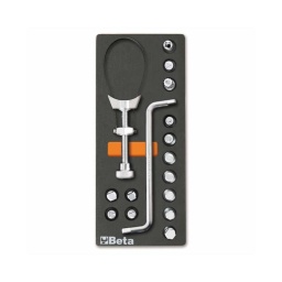 Module outillage vidange auto
- clé à filtre 65-110mm - clé pour bouchon de vidange 8-10mm - 14 douilles pour carter de vidange