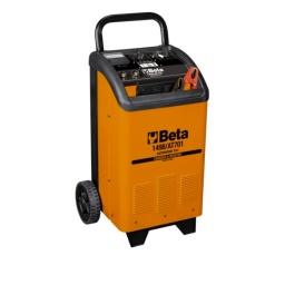 Chargeur / démarreur de batterie 12/24V sur roues
Chargeurs et démarreurs de batterie portables Autostar. Equipé de sélecteurs et d'ampèremètres permettant de réguler et d' afficher avec précision le niveau de courant de charge.
La sécurité est assurée par des fusibles internes de protection contre les courts-circuits et les inversions de polarité ainsi que par des protecteurs thermostatiques de démarrage prolongé.
Le Car Protection System (CPS) permet d'activer et de désactiver automatiquement la fonction Boost, protégeant ainsi à la fois la batterie et l'électronique du véhicule. Autostar : le choix professionnel pour l’entretien automobile.
Données techniques :
Alimentation (monophasée) : 230 V - 50/60 Hz
Puissance : 1800 W
Tension : 12/24 V
Courant maximal : 75 A
Courant de charge : 50 A
Courant max de suralimentation : 550 Acc
Courant de démarrage : 400 A
Capacité de charge : 600 Ah 15h
Positions de charge : 6 + boost