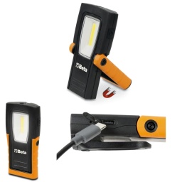 Lampe LED compacte rechargeable
Double émission lumineuse : principale et spot
3 intensités lumineuses :
LED COB principale : 300 et 120 lumens
Spot LED CMS : 150 lumens
Batterie rechargeable : Li-Ion 3,7 V, 1500 mAh
Temps de charge : 2,5h
Autonomie de la batterie :
Lampe principale : 7/3,5h
Spot : 6h
Peut être suspendu, avec corps en caoutchouc antidérapant et antichoc
Avec crochet orientable à 360°
Base magnétique orientable à 180°
Clip ceinture/poche
IP65
IK07
Câble USB-C fourni
