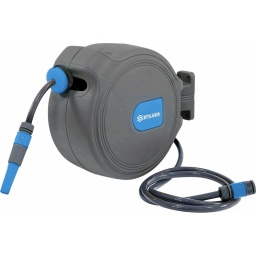 Enrouleur automatique orientable de tuyau d'eau 20m+2m Ø 11mm
Orientable sur 180°.
Pression maxi : 8 bar.
Livré avec :
1 lance d'arrosage à jet réglable
Un nez de robinet rapide
1 support de fixation
2 raccords rapides
Visserie
Longueur du tuyau 20m+2m
Débit 11,3 l/min
Pression 8 bar
Dimensions 370x192x343mm
dia du tuyau 11x15mm
Poids 7KG