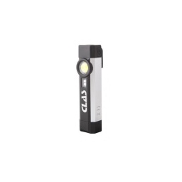 Caractéristiques :
- Corps en aluminium
- 2 aimants + clip ceinture
- Triple éclairage : 3W COB en facade + 1W SMD en tête + UV en facade
- Intensité lumineuse : 250lm en facade, 70lm en tête
- Led UV
- Longueur d'onde UV : 390-400nm
- Protection surcharge et surchauffe
- Autonomie : 3.5h-10h (en tête)
- Temps de charge : 3-4h
- Indicateur de charge
- Batterie : 3.6V 2200mAh
- Chargeur secteur 220V
- Dimensions : L.1111xl.267xH.238mm
Compacte : 3 en 1