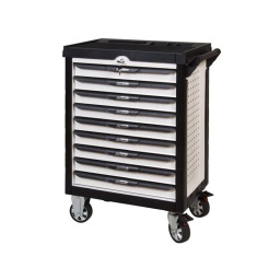 Servante atelier complète 7 tiroirs pearl 276 outils
(18 modules pour 7 tiroirs)
composition outillage ks tools pour entretien industriel et divers
la servante d'atelier kstools. série pearl. est le modèle de desserte d'atelier. le plus haut de gamme de la marque. ks tools.
les tiroirs de la servante d'atelier pearl. possedent un système de glissière a roulements à billes (résistance 45kg). muni d'une manette de fermeture. mais aussi du système "one by one". ouverture d'un seul tiroir a la fois. vous pouvez deplacer votre servante d'atelier sans forcement l'a fermer a clé !
les tiroirs de cette servante ont une grande capacité. 40cm de profondeur par 57cm de largeur. tout les tiroirs de cette servante d'atelier sont fournis avec un tapis mousse. a installer au fond.
le plan de travail des servantes d'atelier pearl sont munis de rangement. mais aussi de support pour ordinateur ou ventouse (en option)
au niveau du chassis. les pans de cette servante d'atelier sont perfores. se qui vous permet l'instalation de nombreuses options. tel que. un dérouleur de papier. des crochets de fixations...
cette gamme de servante d'atelier repond parfaitement au rangement pour le mécanicien. carrossier. mais aussi pour les métiers de l'industrie (rangement d'outils de tours / fraiseuse...) ainsi que des domaines tel que le medical. l'aeronotique...
- construction a pans coupes renforcant la structure du bati
- système "one by one" antibasculement
- panneau lateral déporté et pré-percé pour fixation de crochet et accessoires
- 2 roues fixes grand diamètre pour une meilleure stabilite et un déplacement aise sur tous types de sols
- 2 roues pivotantes avec système de freinage total
- plan de travail anti-derapant
- tiroirs sur glissieres à billes extra-resistant (45 kg par tiroir)
- tiroirs à ouverture totale
- blocage des tiroirs en position fermee. système d'arret a tiroirs
- fermeture totale et simultanee des tiroirs par serrure
- poignée tubulaire de manutention
- finition "pearl"
- roue dia 125mm larg 50mm