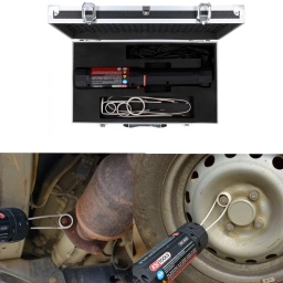 Coffret pistolet à chaleur par induction 1100 W, 6 pièces
Idéal pour séparer des liaisons rouillées ou grippées
Egalement adapté aux liaisons qui paraissent indissociables
Fonctionne selon le principe de l'induction
Réchauffe des pièces jusqu'à 500°C (au rouge)
Bobines Ø 30, 40, 50 mm, bobine ronde Ø 56 mm et bobine flexible de 750 mm incluses
Plus d’information
Code EAN :4042146911549
Puissance en Watt : 1100 Watt
Tension d'alimentation :230 V
Pièces dans le set :6 pièces
Poids : 2,76 kg