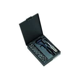 Coffret de réparation pour filetage mf14x125
composition :
- 1 taraud pour filet mf14x125
- 1 outil de pose n°17
- 15 inserts :
(5) lg 8.4-(5) lg 12.4-(5) lg 16.4
retrouvez toutes les infos sur les filetages rapportés dans la fiche technique pdf