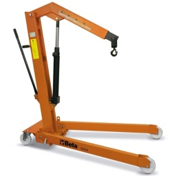 Grue hydraulique pliable avec pompe à double effet
Caractéristiques :
Capacité maximum : 1 t
4 positions de charge : 300-600-800-1000 kg
Avec limiteur de charge et tige chromé
Vitesse de descente contrôlée
Roues en nylon
Hauteur maximum : 2420 mm